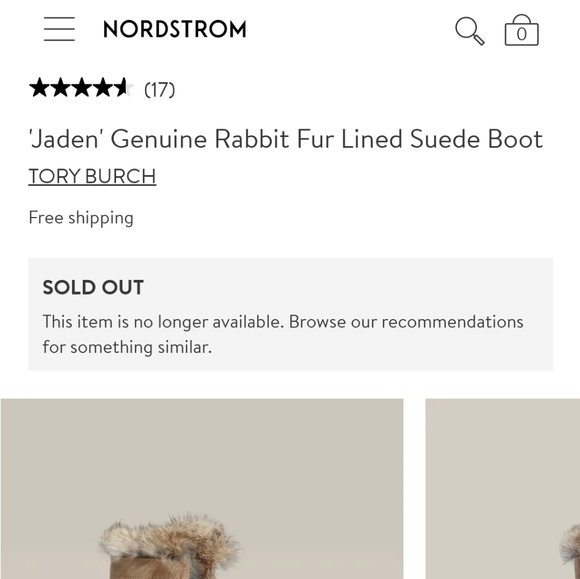 😍Authentic Tory Burch Jaden Rabbit Fur Boots - Picture 7 of 7